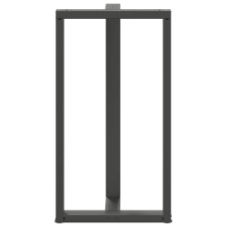 Nogi do stołu barowego, 2 szt., antracyt, 60x35x(110-111)cm