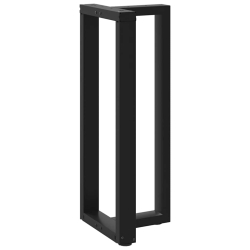 Nogi do stołu barowego, 2 szt., czarne, 50x35x(100-101)cm, stal