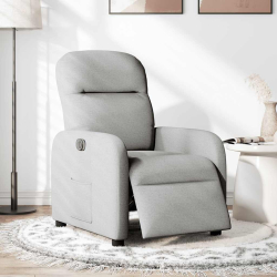Elektryczny fotel rozkładany Cloud Grey Fabric