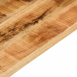 Blat do stolika, 80x80x3,8 cm, kwadratowy, surowe drewno mango