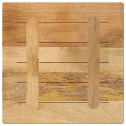 Blat do stolika, 60x60x3,8 cm, kwadratowy, surowe drewno mango