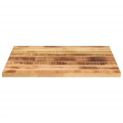Blat do stolika, 70x70x3,8 cm, kwadratowy, surowe drewno mango