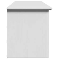 Ławka do przedpokoju, BODO, biała, 114x40x45 cm