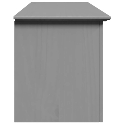 Ławka do przedpokoju, BODO, szara, 114x40x45 cm