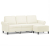 Sofa 3-osobowa, kremowa, 180 cm, tapicerowana aksamit