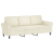 Sofa 3-osobowa, kremowa, 180 cm, tapicerowana aksamit