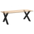 Nogi do stołu jadalnego, 2 szt., czarne, 90x(72-73) cm, stal