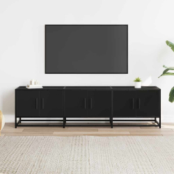 Szafka pod TV, czarna, 150x35x41 cm