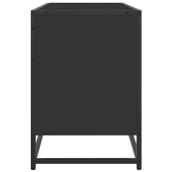 Szafka pod TV, czarna, 150x35x41 cm