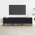 Szafka pod TV, czarna, 150x35x41 cm