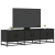 Szafka pod TV, czarna, 150x35x41 cm