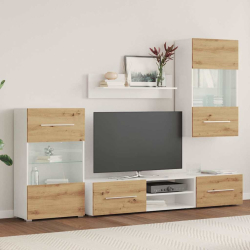 5-częściowe szafki pod telewizor z oświetleniem LED