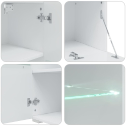 5-częściowe szafki pod telewizor z oświetleniem LED
