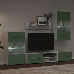 5-częściowe szafki pod telewizor z oświetleniem LED