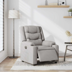 Elektryczny fotel rozkładany Cloud Grey Fabric