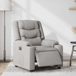 Elektryczny fotel rozkładany Cloud Grey Fabric