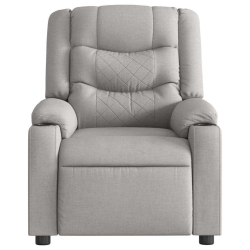 Elektryczny fotel rozkładany Cloud Grey Fabric