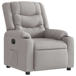 Elektryczny fotel rozkładany Cloud Grey Fabric
