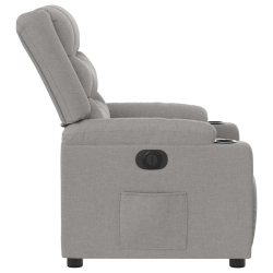 Elektryczny fotel rozkładany Cloud Grey Fabric
