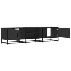 Szafka pod TV, czarna, 160x35x41 cm
