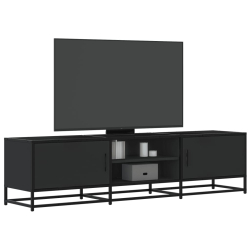 Szafka pod TV, czarna, 160x35x41 cm