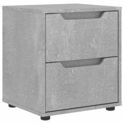Szafka nocna "VISNES" Beton Szary 45x40x50 cm Drewno klejone