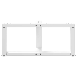 Nogi do stolika kawowego, 2 pcs., białe, 70x25x(30-31) cm, stal