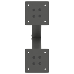Nogi do stolika kawowego, 2 szt., antracyt, 30x(30-31) cm, stal