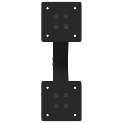Nogi do stolika kawowego, 2 szt., czarne, 40x(30-31) cm, stal