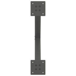 Nogi do stolika kawowego, 2 szt., antracyt, 50x(42-43) cm, stal