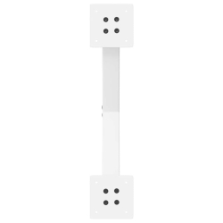 Nogi do stołu jadalnego, 2 szt., białe, 50x(72-73) cm, stal