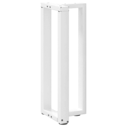 Nogi do stołu konsolowego, 2 pcs., białe, 20x28x(72-73)cm, stal