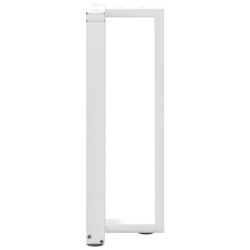 Nogi do stołu konsolowego, 2 pcs., białe, 20x28x(72-73)cm, stal