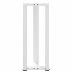 Nogi do stołu konsolowego, 2 pcs., białe, 20x28x(72-73)cm, stal