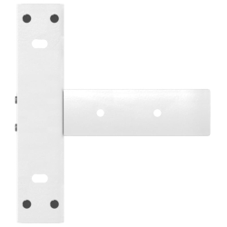 Nogi do stołu konsolowego, 2 pcs., białe, 20x28x(72-73)cm, stal