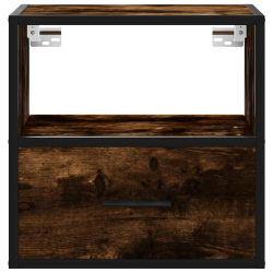 Wiszące szafki nocne, 2 szt., opalany dąb, 40x31x39,5