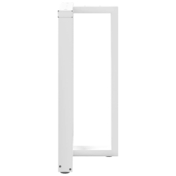 Nogi do stołu barowego, 2 szt., białe, 60x35x(90-91) cm, stal