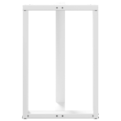 Nogi do stołu barowego, 2 szt., białe, 60x35x(90-91) cm, stal