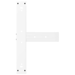 Nogi do stołu barowego, 2 szt., białe, 60x35x(90-91) cm, stal