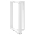 Nogi do stołu barowego, 2 szt., białe, 60x35x(90-91) cm, stal