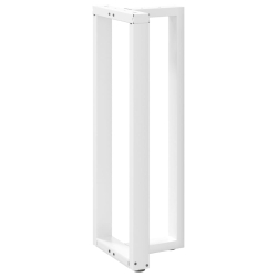 Nogi do stołu barowego, 2 szt., białe, 40x35x(110-111) cm, stal