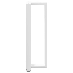 Nogi do stołu barowego, 2 szt., białe, 40x35x(110-111) cm, stal