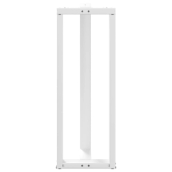 Nogi do stołu barowego, 2 szt., białe, 40x35x(110-111) cm, stal