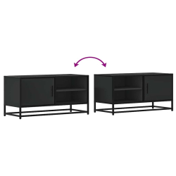 Szafka pod telewizor, czarna, 80x34,5x40 cm