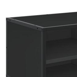 Szafka pod telewizor, czarna, 80x34,5x40 cm