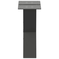 Nogi do stolika kawowego, 2 szt., antracyt, 30x(30-31) cm, stal