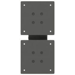 Nogi do stolika kawowego, 2 szt., antracyt, 30x(30-31) cm, stal