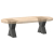 Nogi do stolika kawowego, 2 szt., antracyt, 30x(30-31) cm, stal