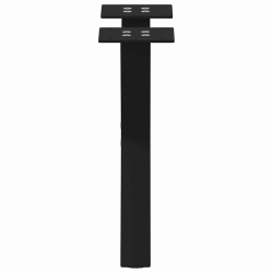 Nogi do stolika kawowego, 2 szt., czarne, 30x(30-31) cm, stal