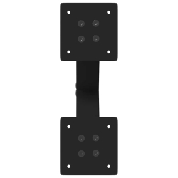 Nogi do stolika kawowego, 2 szt., czarne, 30x(30-31) cm, stal